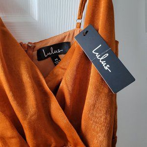 LuLus Constantine Satin Maxi Dress